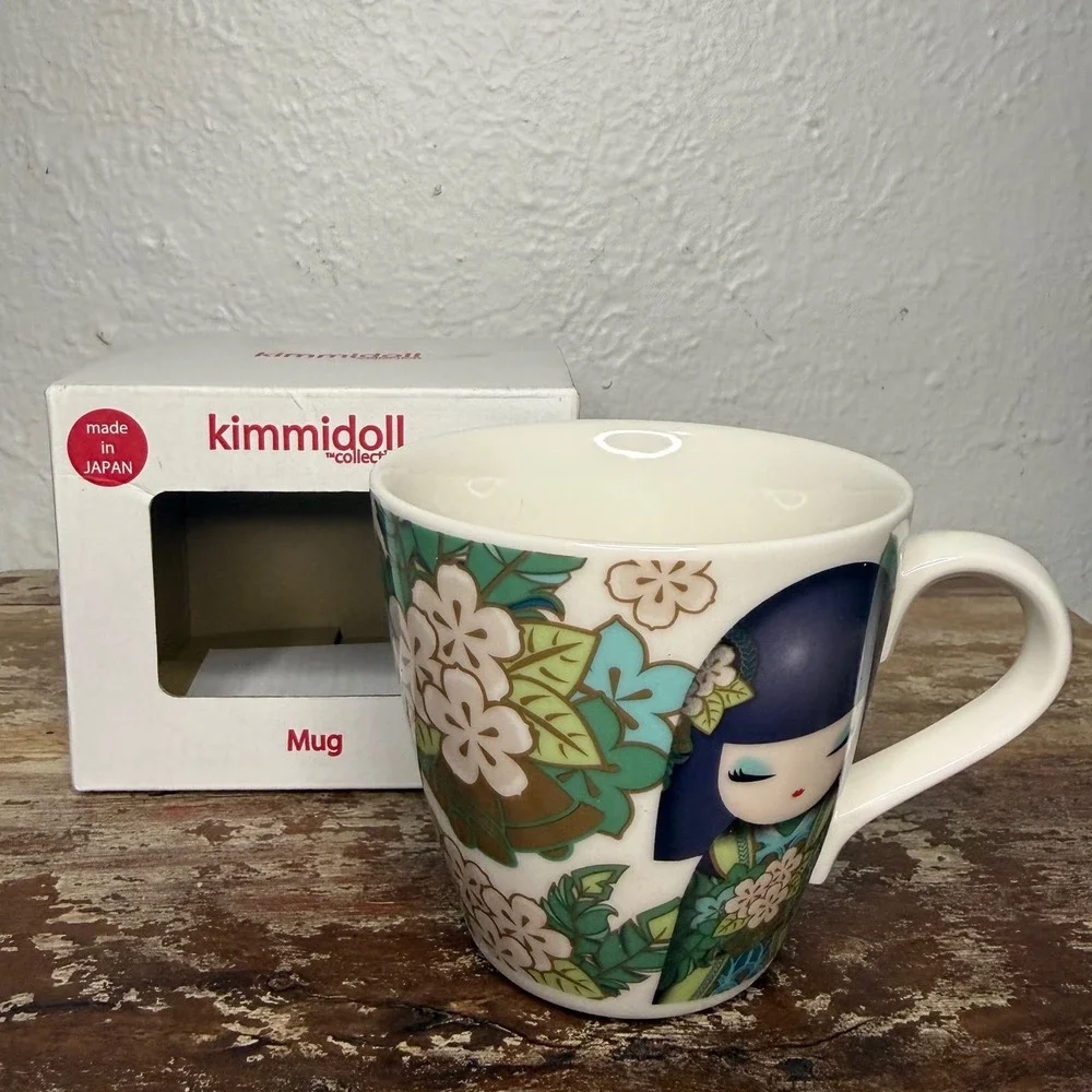 Kimmidoll Collection Masayo Mug Truth & Harmony Japan Kokeshi Doll Ceramic NEW